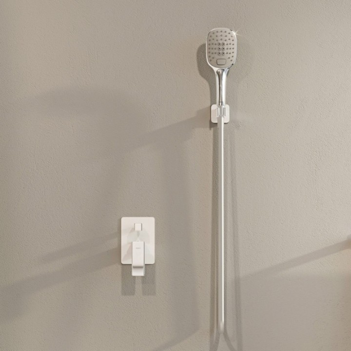 Bateria wannowa podtynkowa Omnires Parma chrom/biały PM7435CRB