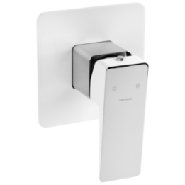Bateria prysznicowa podtynkowa Omnires Parma chrom/biały PM7445CRB