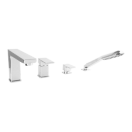 Bateria wannowa 4-otworowa Omnires Parma chrom PM7432CR