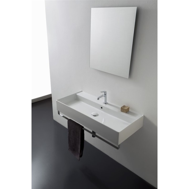 Umywalka 100x46 cm SCARABEO TEOREMA 2.0 z otw. musk 5106/R-100A55