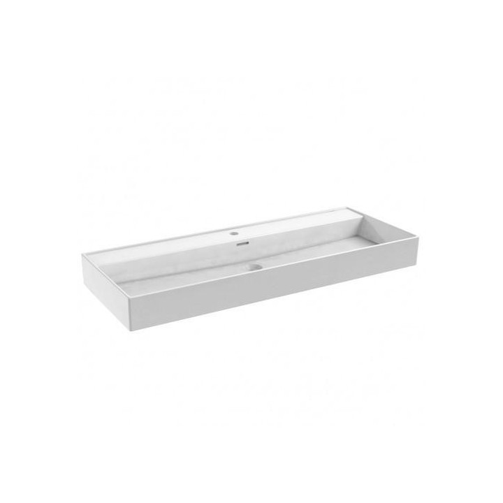 Umywalka 120x46 cm SCARABEO TEOREMA 2.0 z otw. ardesia 5107/R-120A49