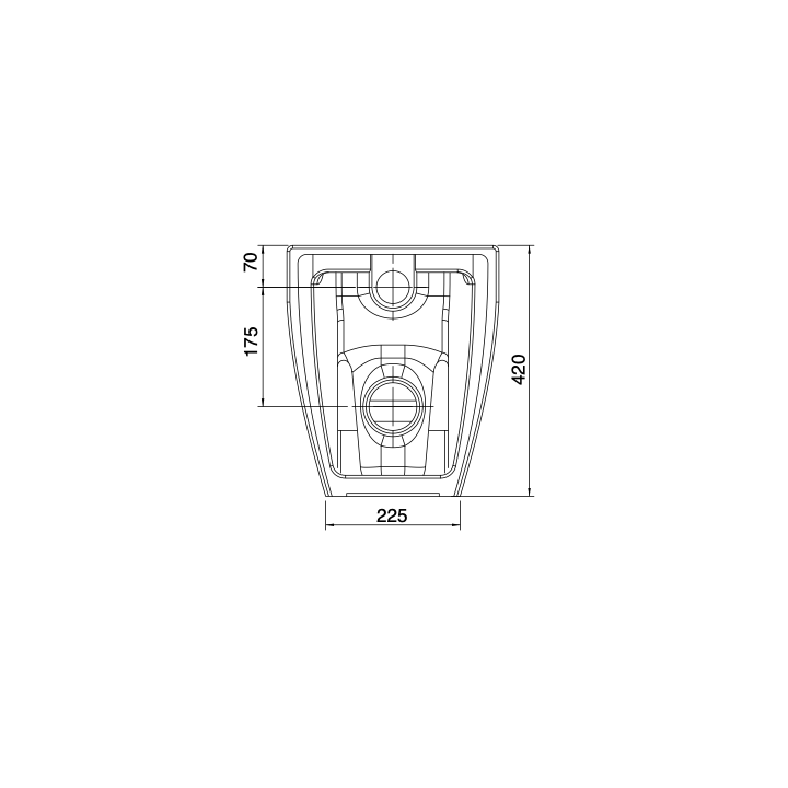 Miska WC stojąca 55x36 cm SCARABEO TEOREMA 2.0 lawa 5138/CL37