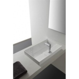 Umywalka 60x44 cm SCARABEO TEOREMA 2.0 z otw. ardesia 510949