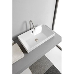Umywalka 80x36 cm SCARABEO TEOREMA 2.0 bez otw. ardesia 513249