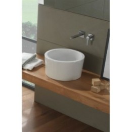 Umywalka nablatowa 35 cm SCARABEO BUCKET bez otw. biała 8808