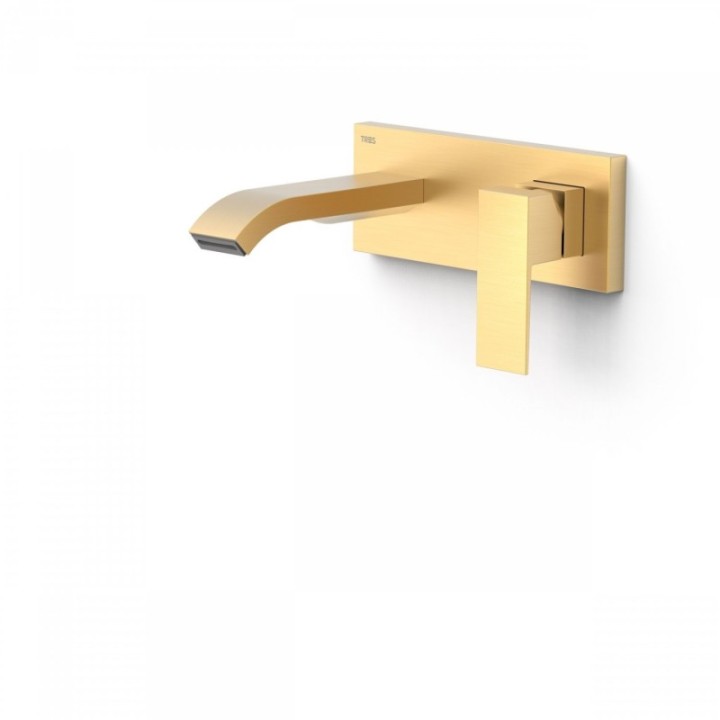 Bateria umywalkowa 15,3 cm Tres Cuadro Exclusive złoto matowe 00630013OM