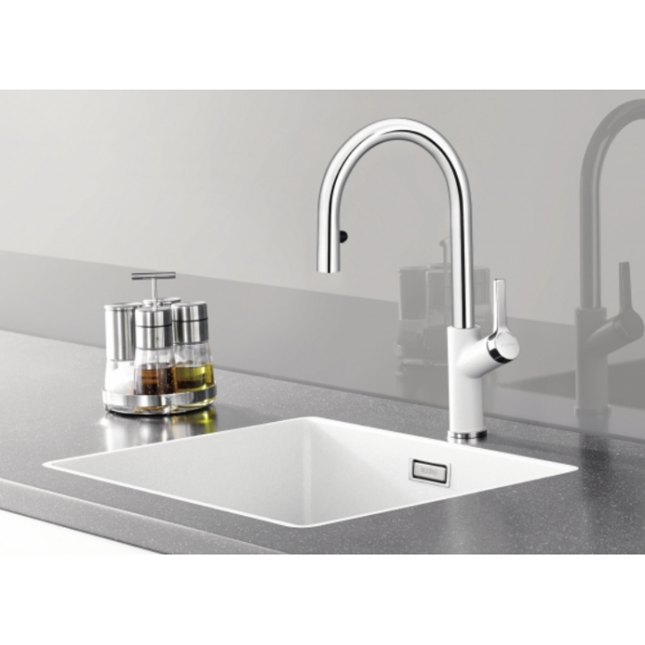 Bateria BLANCO CARENA-S VARIO SILGRANIT-LOOK ANTRACYT/CHROM 521358