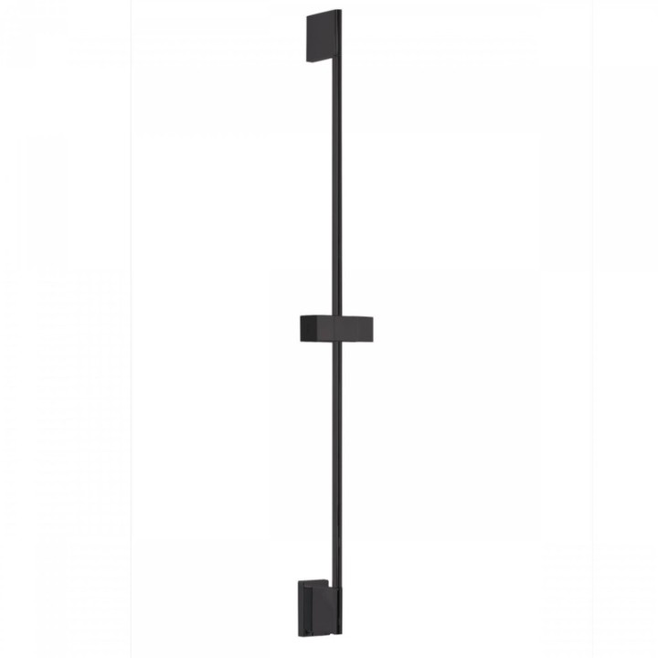 Drążek prysznicowy przesuwany 76 cm Tres czerń matowa 03493299NM