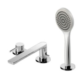 Bateria wannowa trzyotworowa 22 cm TRES ALPLUS chrom 20316101