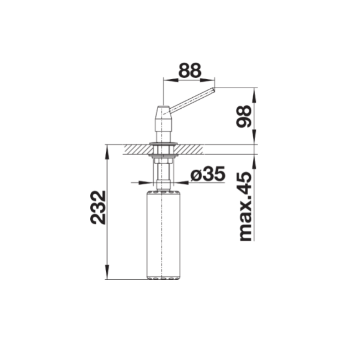 BLANCO TANGO - DOZOWNIK CHROM 511266