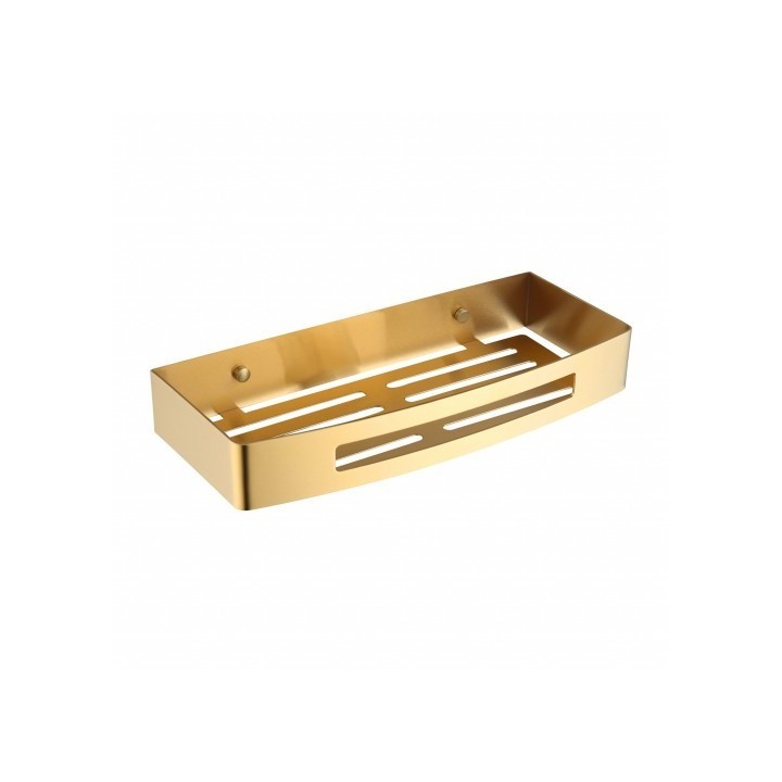 Koszyk prysznicowy Omnires Uni 30x5x13cm złoty szczotkowany UN10331GLB