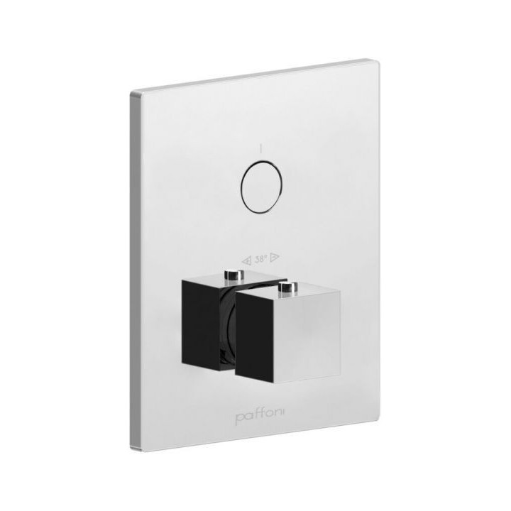 Bateria termostatyczna 1-drożna z CPBOX PAFFONI ELLE chrom CPT513CR