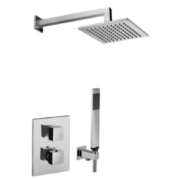 Zestaw natryskowy TERMOSTAT 40/30x30 cm PAFFONI LEVEL chrom LEQ518ZSC3BCR