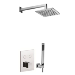 Zestaw natryskowy 30x30 cm termostat PAFFONI RINGO chrom CPT518ZSC3ECR