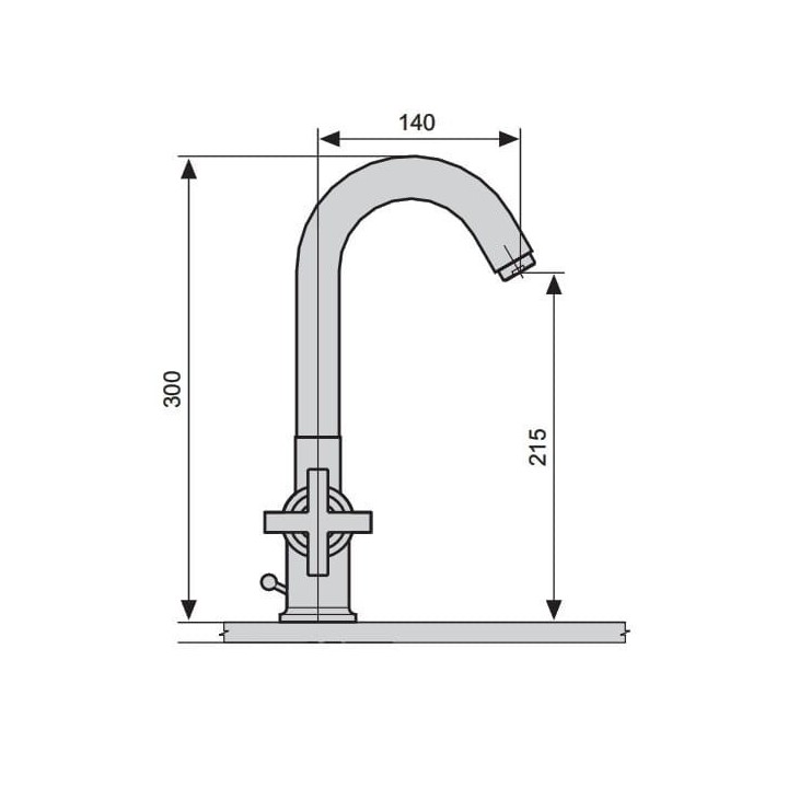 Bateria umywalkowa stojąca EMMEVI SPIRIT NEW czarny mat 31003NO