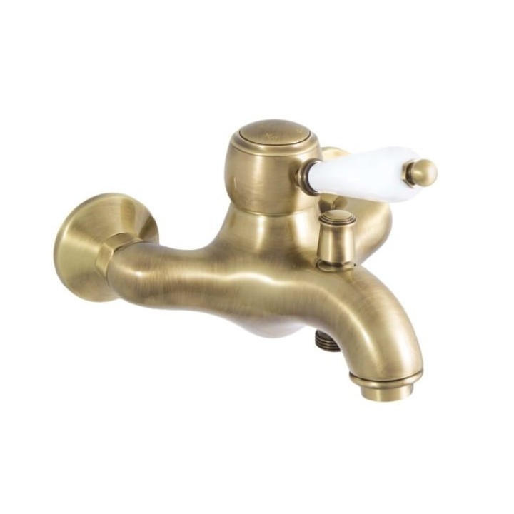 Bateria wannowa ścienna EMMEVI LAGUNA stare złoto 40061BR