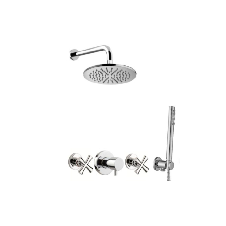 Zestaw natryskowy 22,5 cm EMMEVI SPIRIT NEW chrom SPI015ZSC3A.CR