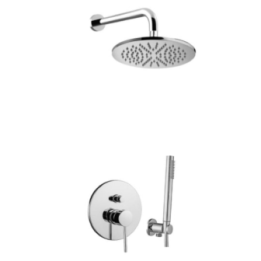 Zestaw natryskowy 22,5 cm EMMEVI PIPER czarny mat PI015ZSC3A.NO