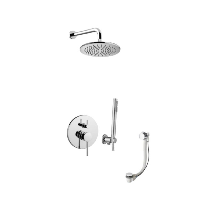 Zestaw wannowy 22,5 cm z syfonem EMMEVI PIPER chrom PI019ZWSCSU3A.CR