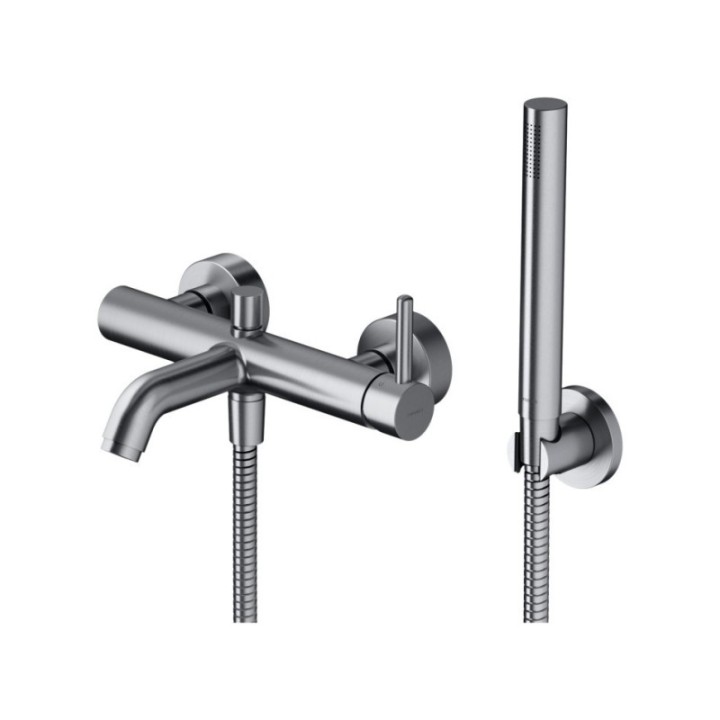 Bateria wannowa Omnires Y z zestawem prysznicowym nikiel Y1231NI