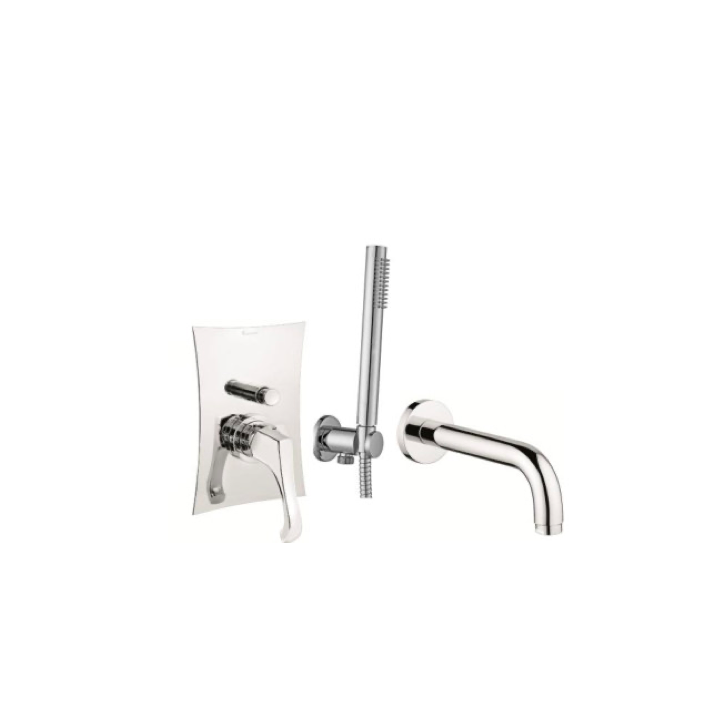 Zestaw wannowy podtynkowy EMMEVI ARES chrom AR015ZWW.CR