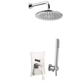 Zestaw natryskowy podtynkowy 30 cm EMMEVI ARES chrom AR015ZSC3E.CR