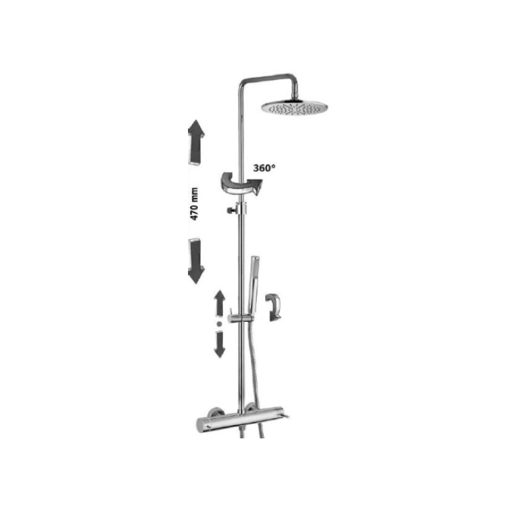 Kolumna natryskowa PAFFONI MINI MASTER NEW chrom ZCOL599CR
