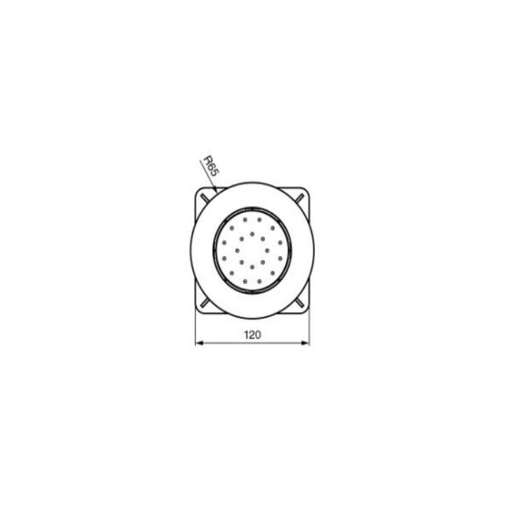 Dysza boczna EMMEVI chrom C06640