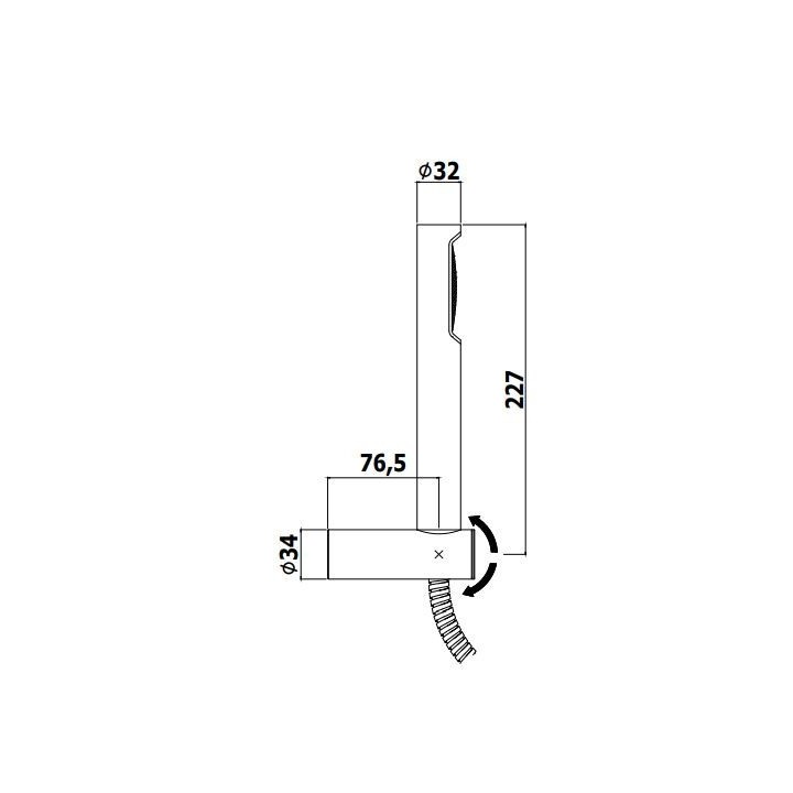 Zestaw 3w1 PAFFONI STICK chrom ZDUP054CR