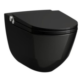 Toaleta myjąca podwieszana Riva Laufen RIMLESS 395 x 600 x 505 mm czarny połysk H8206910200001
