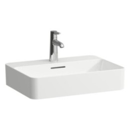 Umywalka nablatowa 550x400 mm LAUFEN VAL bez otw. biała H8122840001091