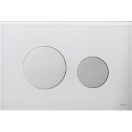 Przycisk spłukujący Tece Loop do WC szkło białe/chrom mat 9240659