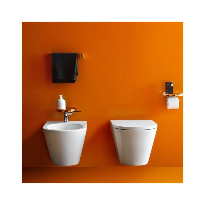 Bidet podwieszany Laufen Kartell 370x545 mm biały LCC H8303314003021