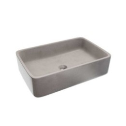 Kamienna umywalka nablatowa AD naturalnie ETNA MINI 450x300x115mm szary marmur KUN-004SZ-M