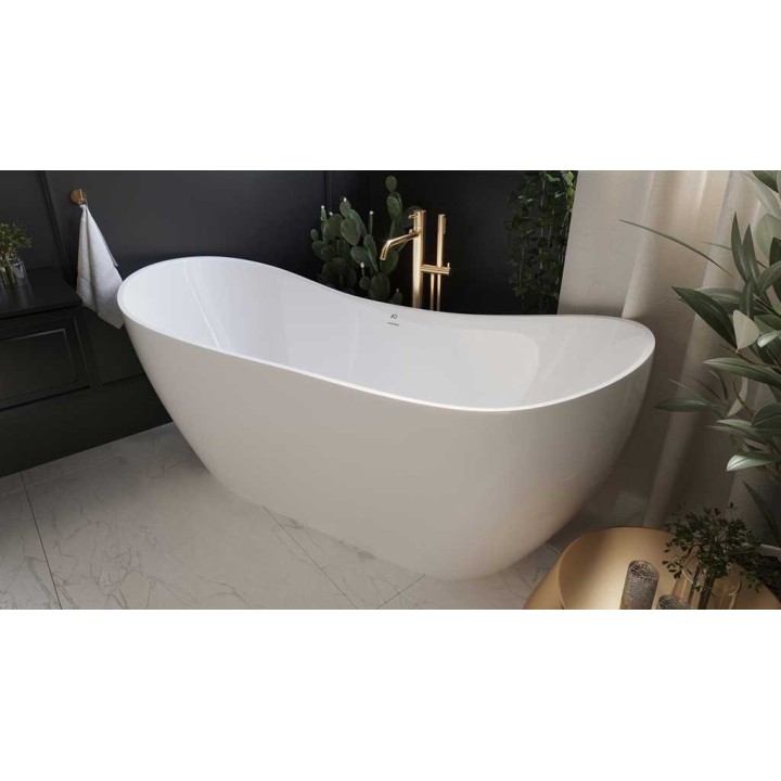 Wanna wolnostojąca AD naturalnie PRESENTA 1600x720x720mm z przelewem AWW-002-160ZP