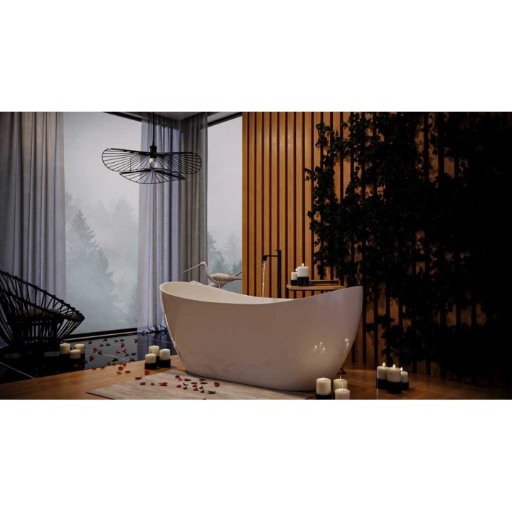 Wanna wolnostojąca AD naturalnie PRESENTA 1700x720x720mm z przelewem AWW-002-170ZP