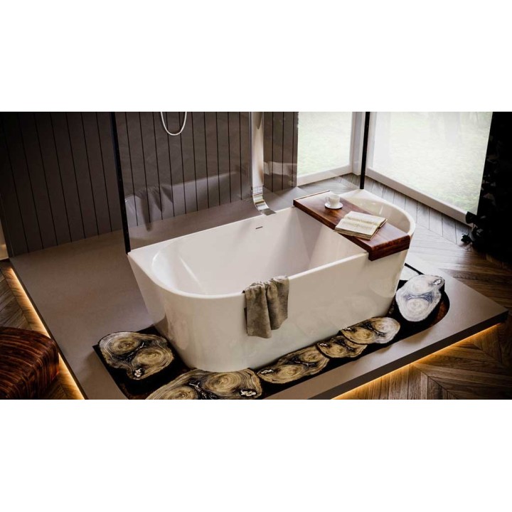 Wanna wolnostojąca AD naturalnie GAULI 1800x750x580mm z przelewem AWW-004-180ZP