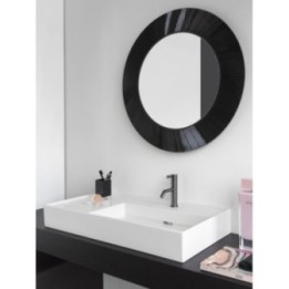 Umywalka Laufen Kartell 900x460 mm blat po lewej z otw. czarny mat H8103397161111