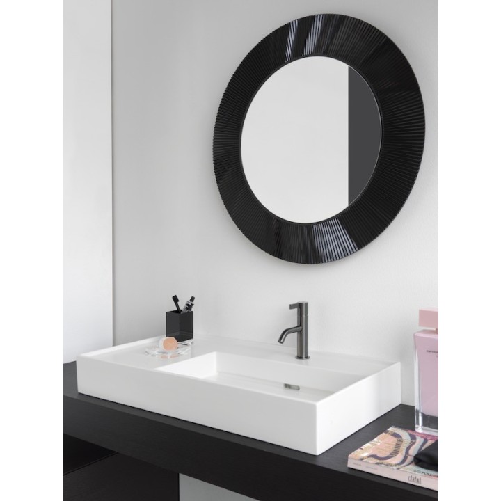 Umywalka Laufen Kartell 900x460 mm blat po lewej bez otw. grafit mat H8103397581121