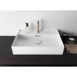Umywalka Laufen Kartell 600x460 mm z otw. grafit mat H8103337581041