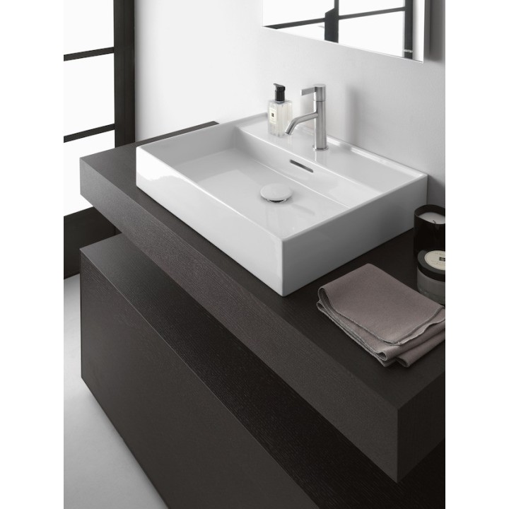 Umywalka Laufen Kartell 500x460 mm z otw. grafit mat H8103327581041