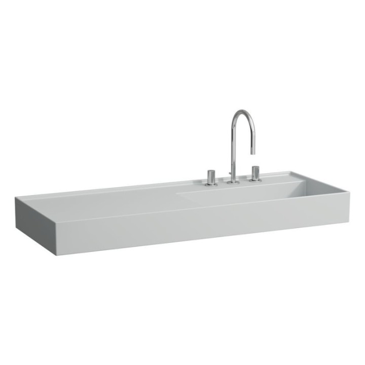 Umywalka Laufen Kartell 1200x460 mm blat po lewej bez otw. szary mat H8133337591121