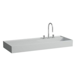 Umywalka Laufen Kartell 1200x460 mm blat po lewej z otw. szary mat H8133337591111