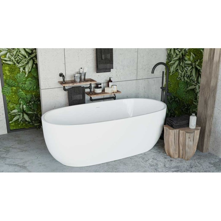Wanna wolnostojąca AD naturalnie OTEMMA 1700x800x590mm z przelewem AWW-006-170ZP