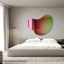 Lustro 120x97 cm GIERADESIGN PLAMA NO.5 RAINBOW tęczowe PLA/5/RB/E