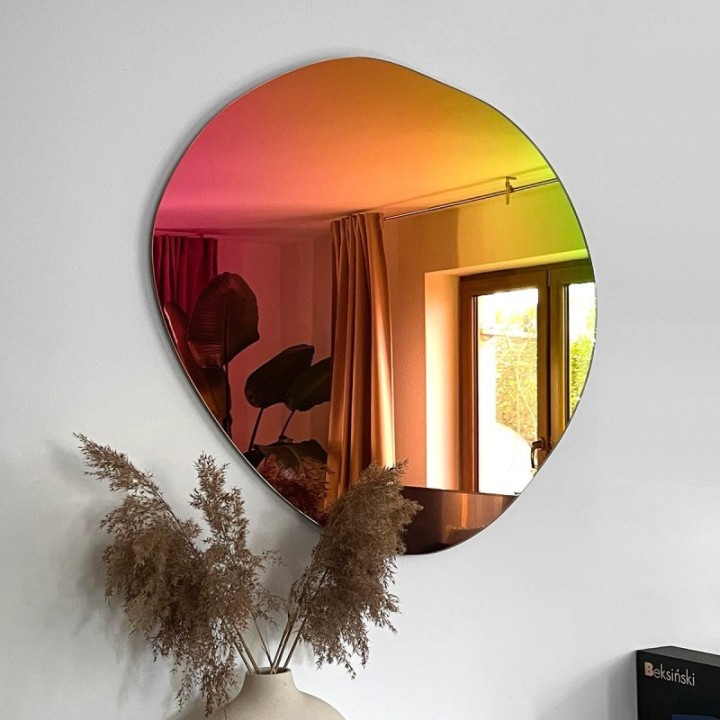 Lustro 80 cm GIERADESIGN LAPIS RAINBOW tęczowe LAP/RB/80