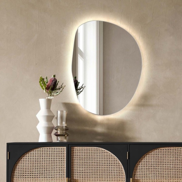 Lustro 80x107 cm GIERADESIGN PLAMA NO.2 4000K PLA/2/LED/4000K/80x107