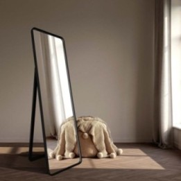Lustro stojące 50x170 cm GIERADESIGN BILLET czarne BIL/SL/B/ST