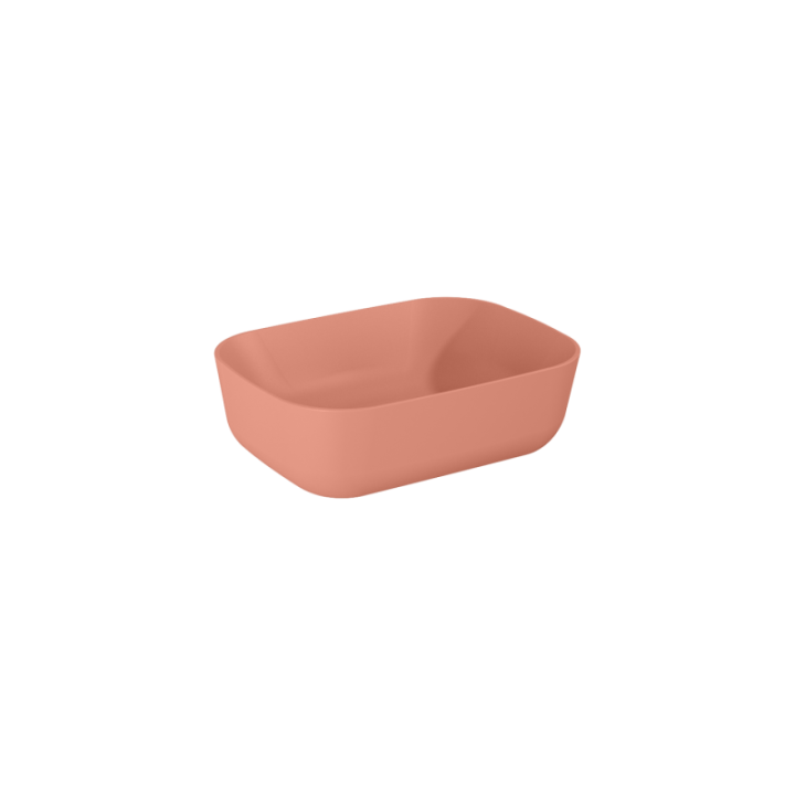 Umywalka nablatowa 46x33 cm ELITA RENI terra pink matt 146081