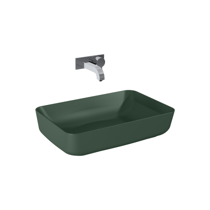 Umywalka nablatowa 50x13x39 cm ELITA NOMIA forest green matt 146052